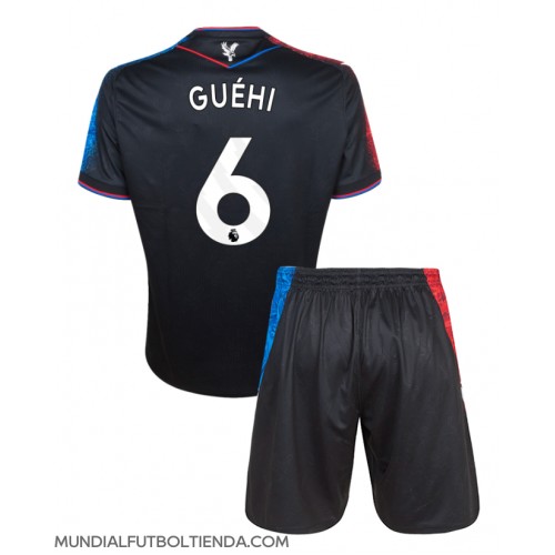 Camiseta Crystal Palace Marc Guehi #6 Tercera Equipación Replica 2024-25 para niños mangas cortas (+ Pantalones cortos)